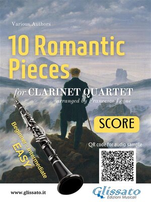 cover image of Clarinet Quartet Score "10 Romantic Pieces"